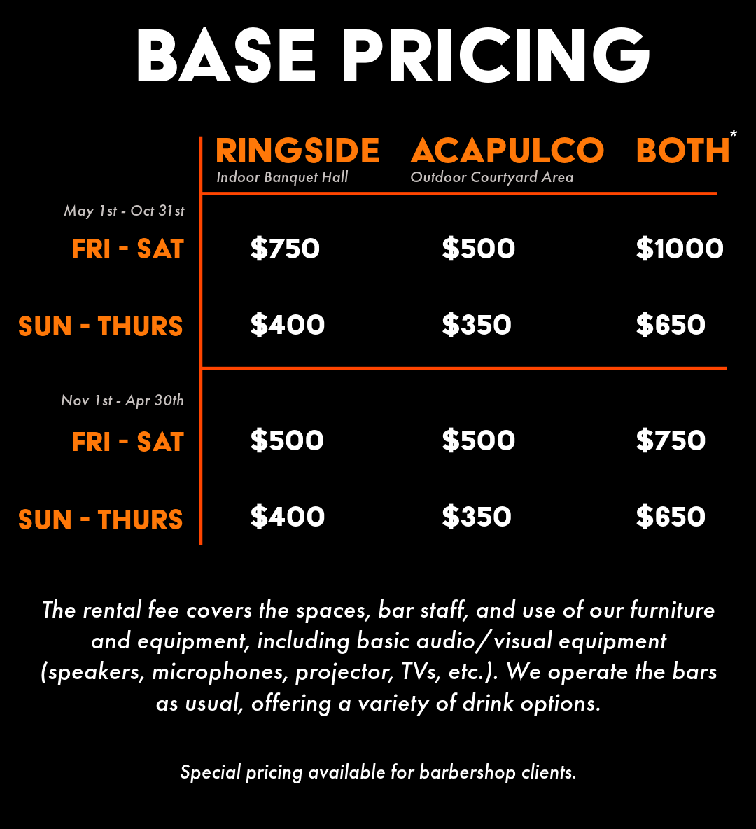 Ringside Hamilton – Venue Space Rental Ringside Hamilton - Venue Space Rental